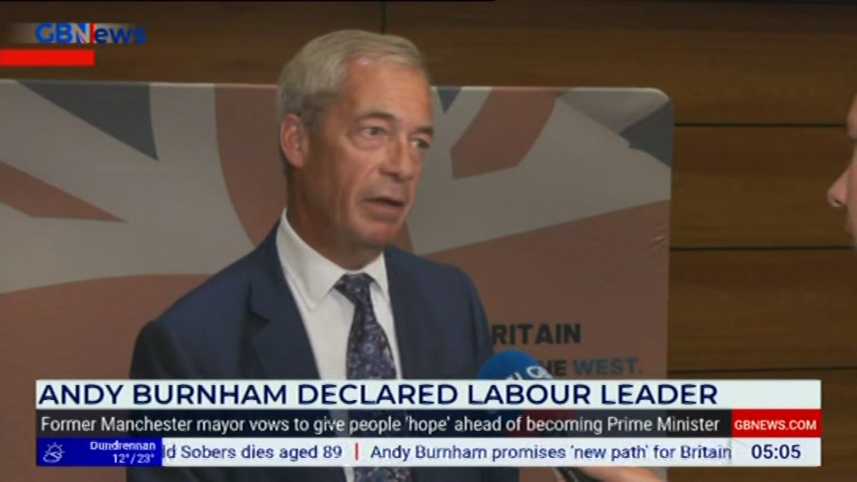 Still from GB News at 5:00