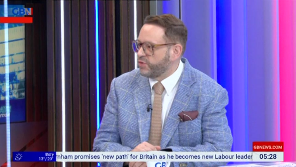 Broadcast still at 28m. GB News, Patrick Christys Tonight Late..., 18 July 2026.