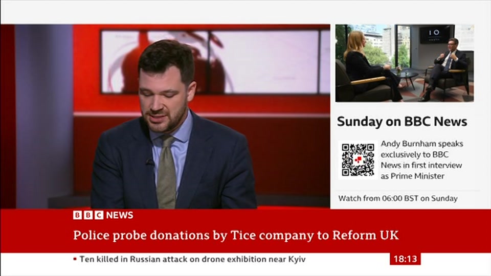 Still from BBC NEWS at 13:00