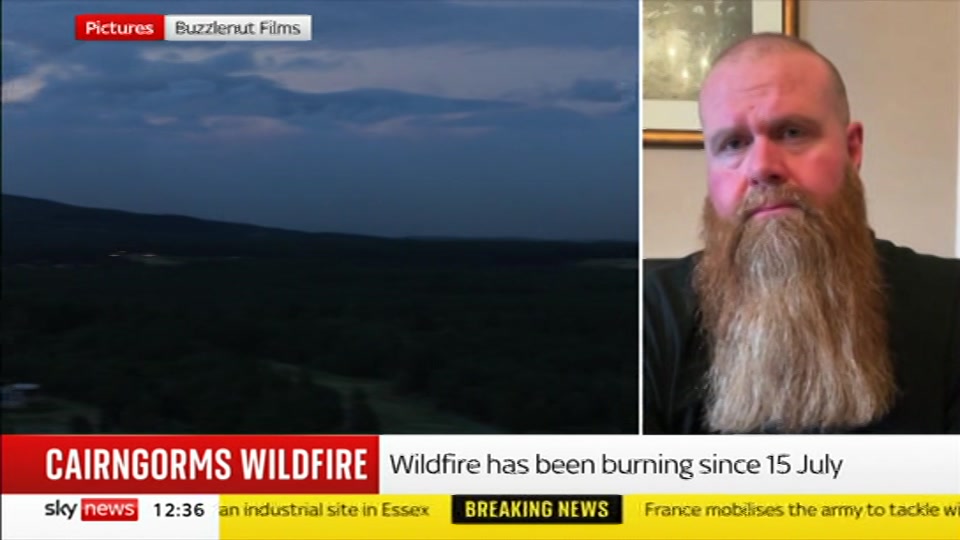 Broadcast still at 6m. Sky News, Sky News Today with Sam Washington, 25 July 2026.