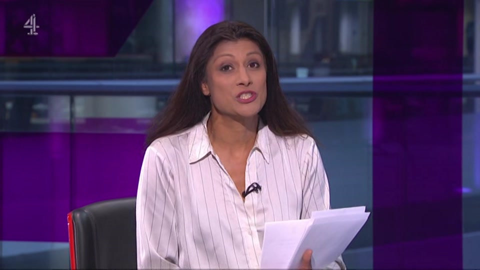 Broadcast still at 18m. Channel 4, Channel 4 News, 25 July 2026.