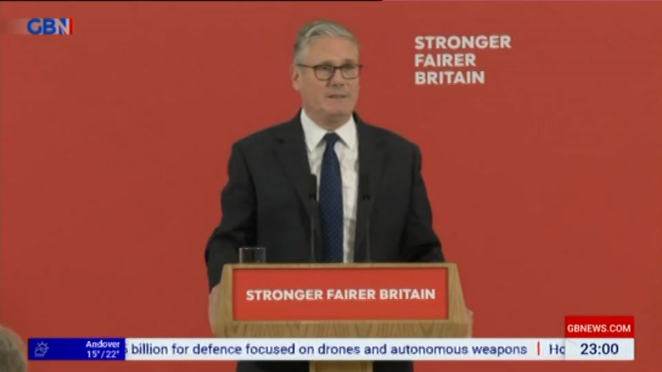 Still from GB News at 1:00