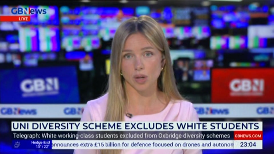 Still from GB News at 5:00