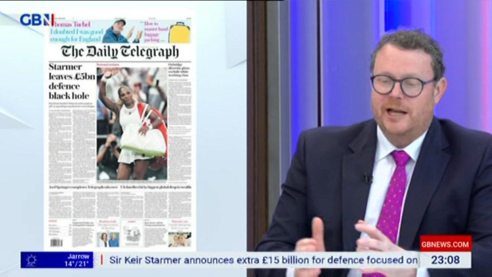 Broadcast still at 9m. GB News, New: Patrick Christys Tonight Late..., 30 June 2026.