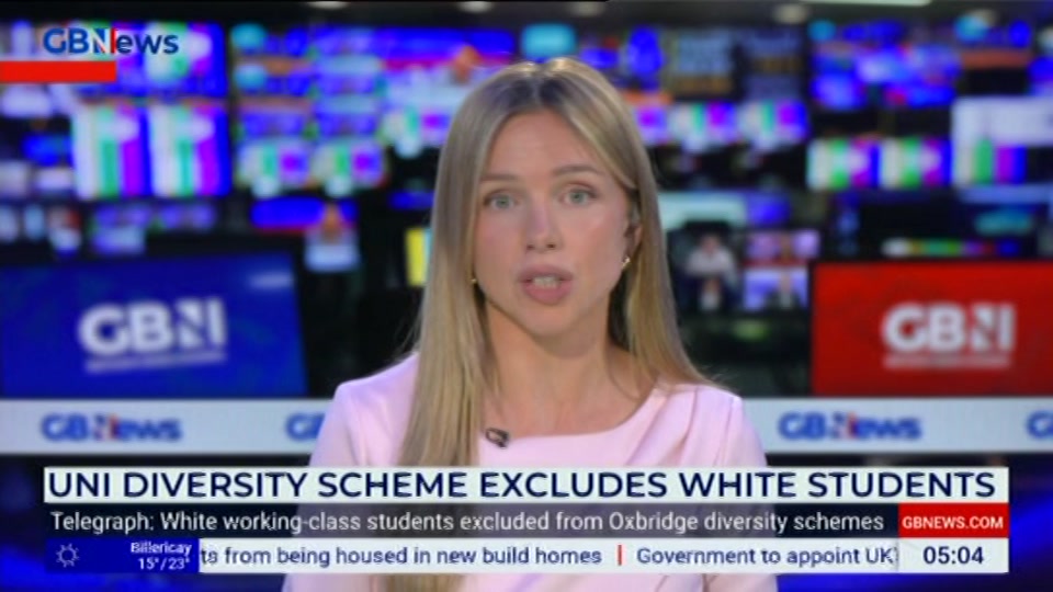 Still from GB News at 5:00