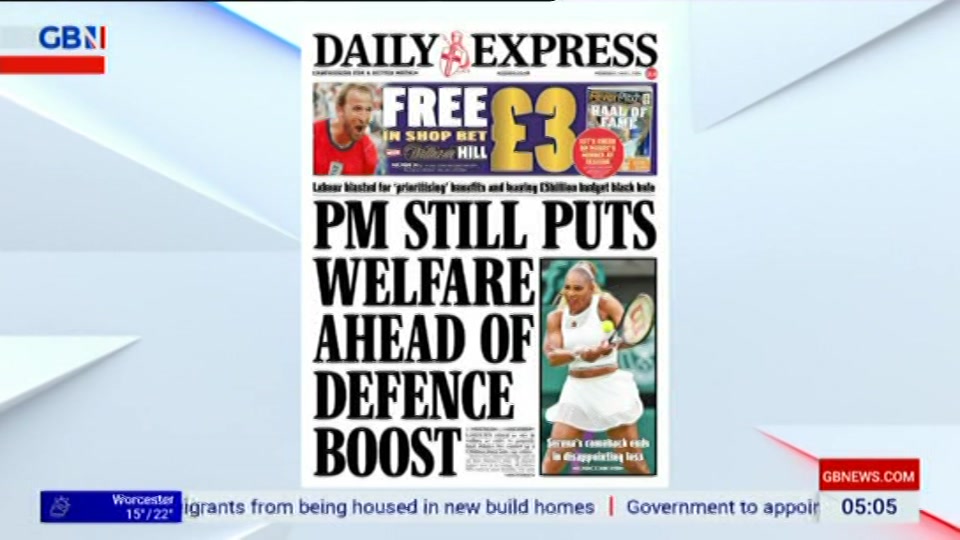 Still from GB News at 6:00