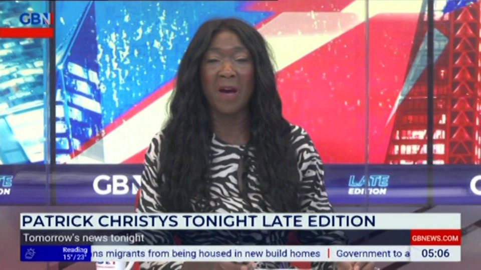 Still from GB News at 7:00
