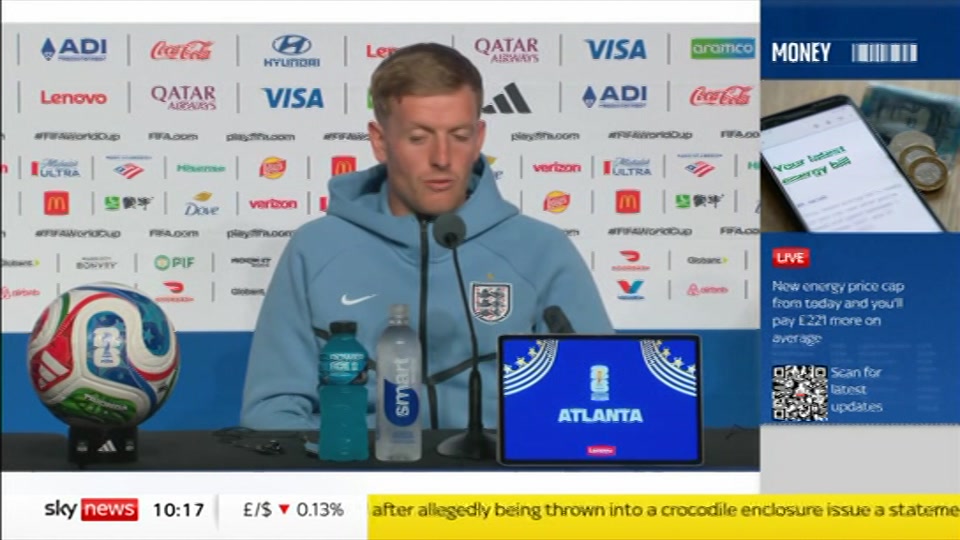 Broadcast still at 18m. Sky News, Sky News Today with Gareth Barlow, 1 July 2026.