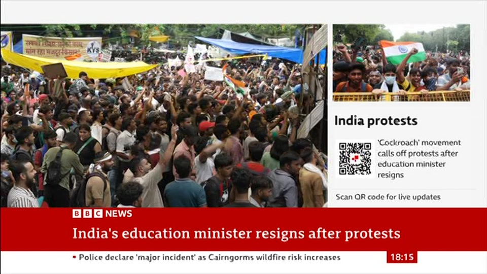 Still from BBC NEWS at 15:00