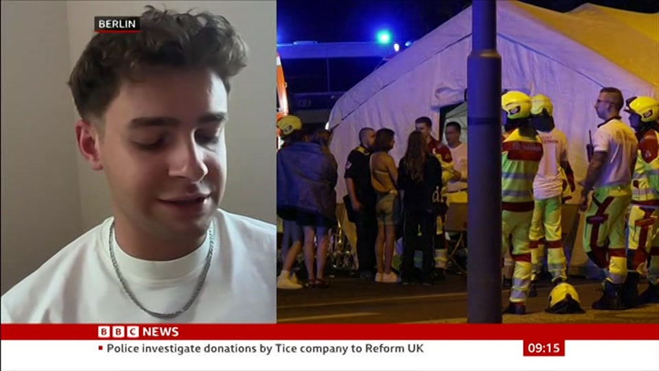 Broadcast still at 15m. BBC ONE West, BBC News, 26 July 2026.