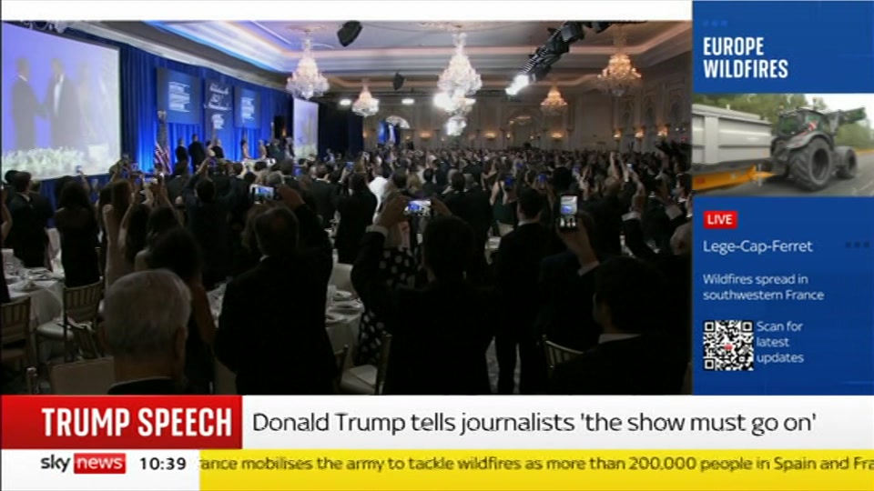 Still from Sky News at 9:00