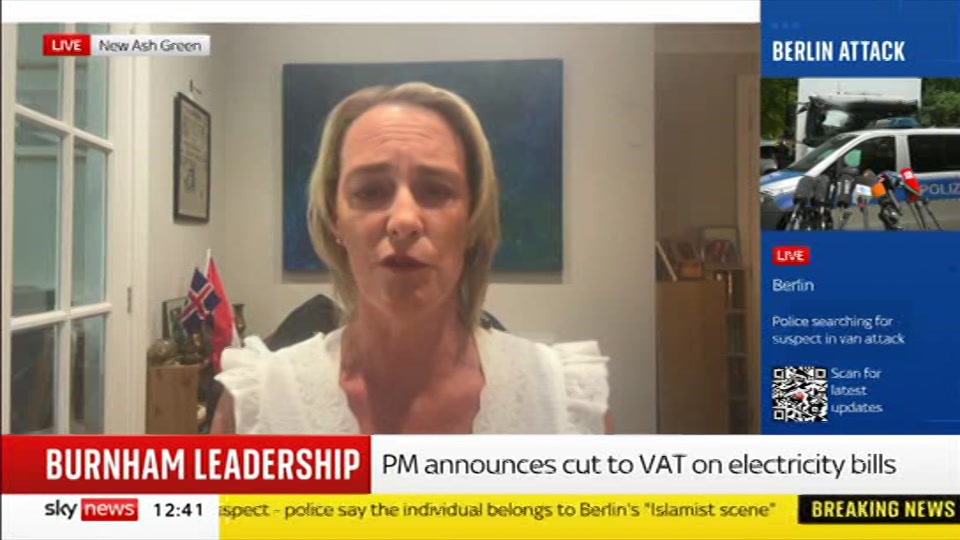 Still from Sky News at 11:00
