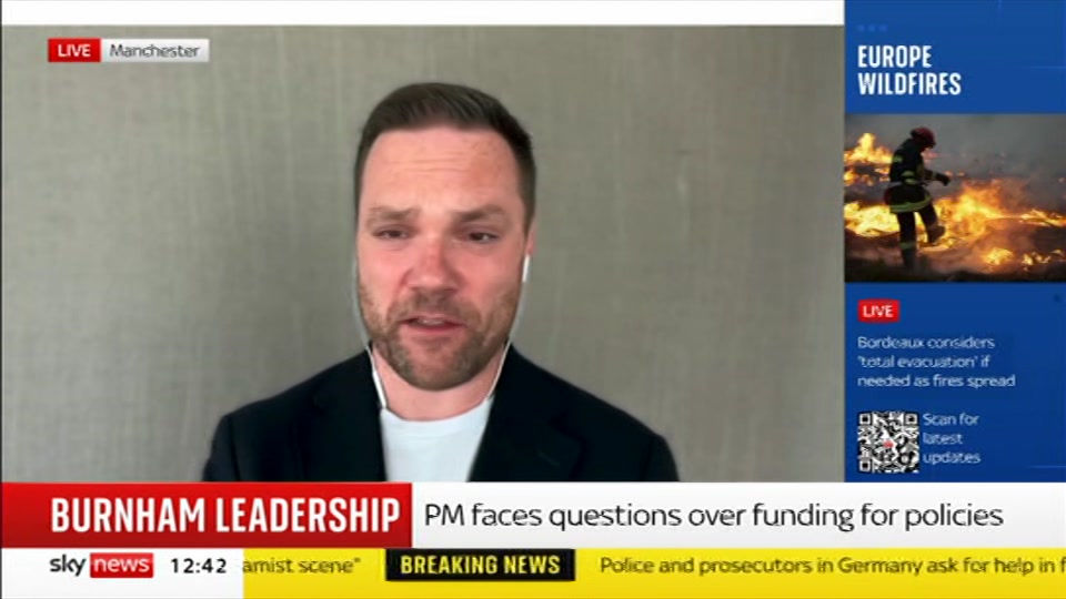 Still from Sky News at 12:00