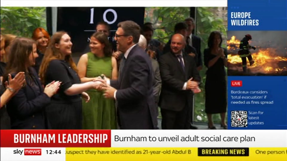 Broadcast still at 14m. Sky News, Sky News Today With Matt Barbet, 26 July 2026.