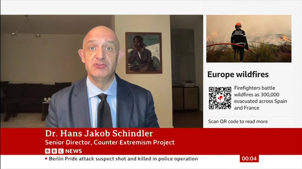 Broadcast still at 4m. BBC NEWS, BBC News, 27 July 2026.