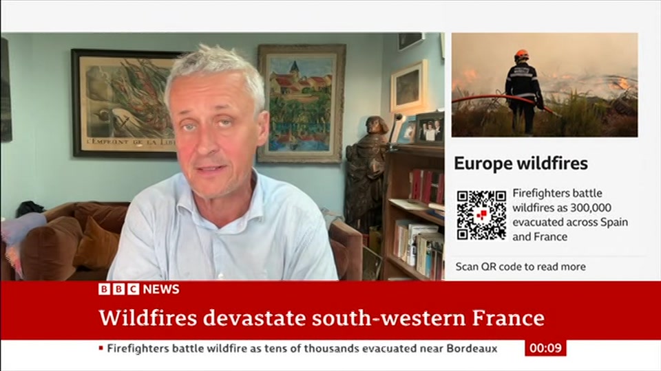 Broadcast still at 9m. BBC NEWS, BBC News, 27 July 2026.
