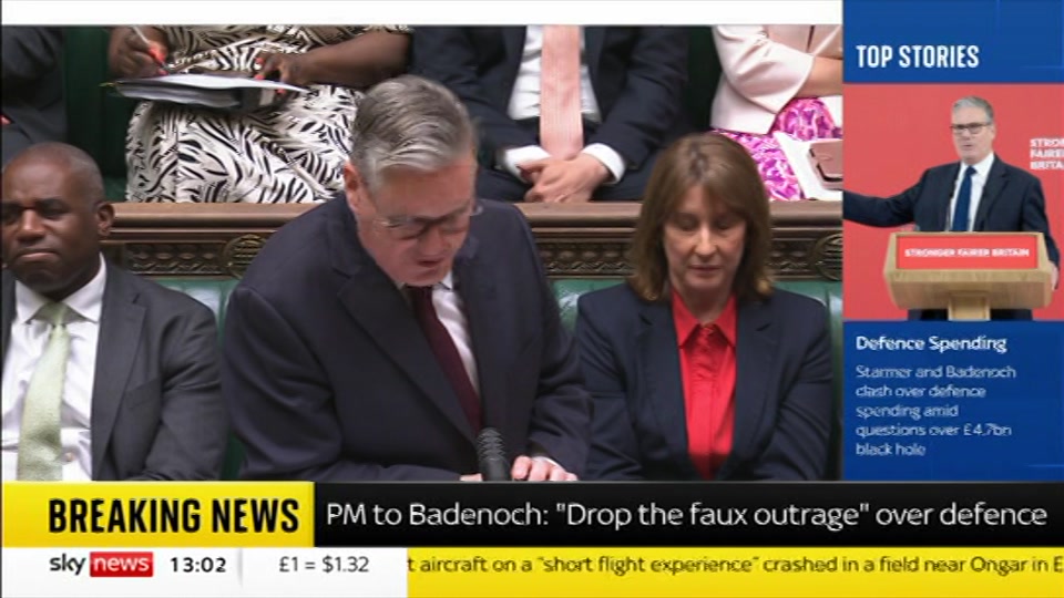 Still from Sky News at 3:00