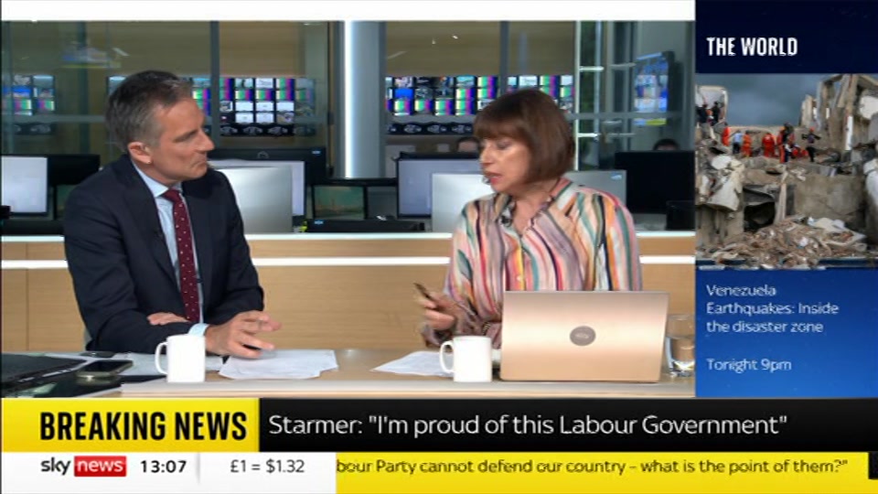 Broadcast still at 8m. Sky News, Sky News Today with Jayne Secker, 1 July 2026.