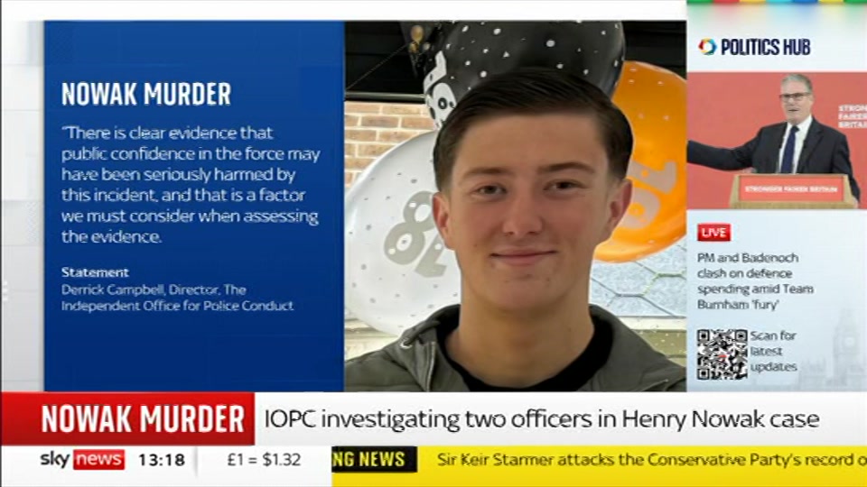 Still from Sky News at 19:00