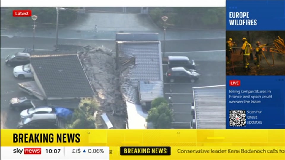 Still from Sky News at 7:00