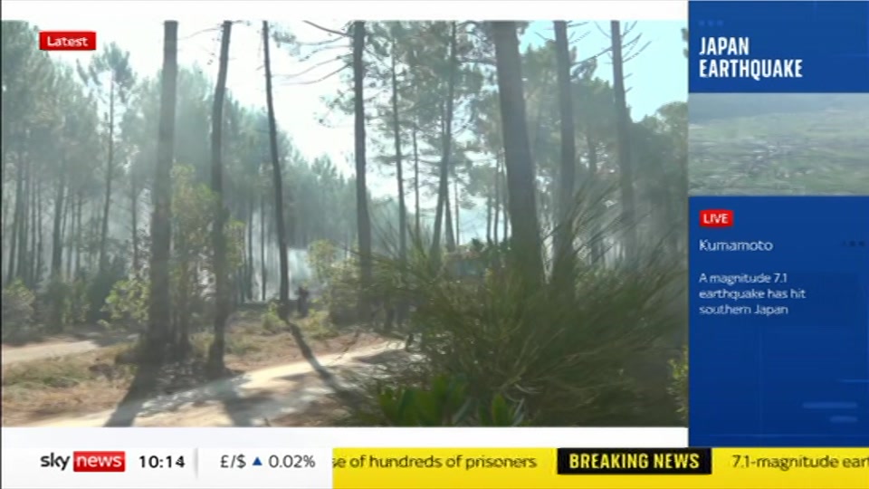 Still from Sky News at 14:00