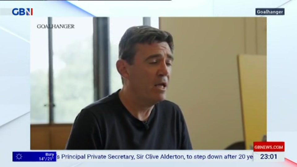 Still from GB News at 1:00