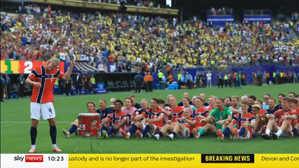 Still from Sky News at 23:00