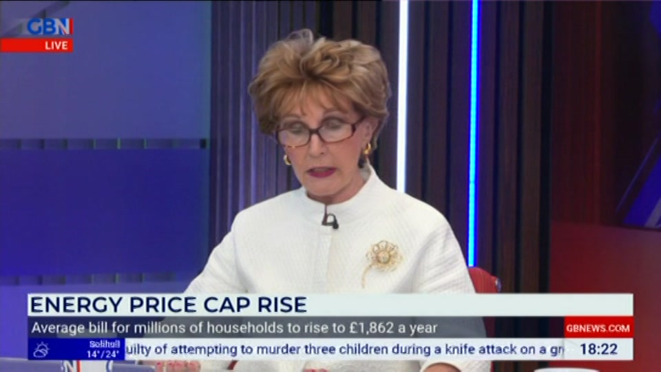 Broadcast still at 23m. GB News, New: Dewbs & Co, 1 July 2026.
