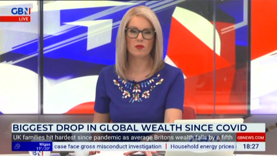 Broadcast still at 28m. GB News, New: Dewbs & Co, 1 July 2026.