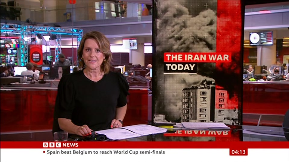 Broadcast still at 13m. BBC NEWS, BBC News, 11 July 2026.