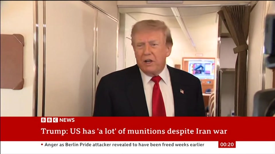 Still from BBC NEWS at 20:00