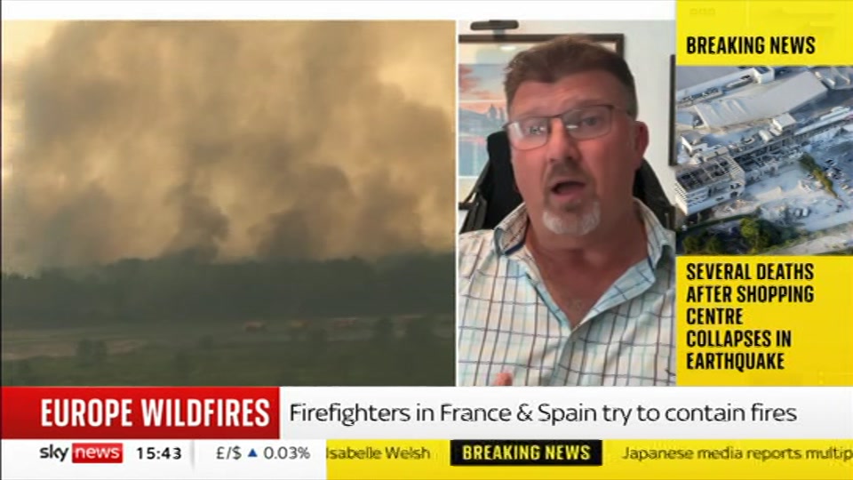Still from Sky News at 13:00