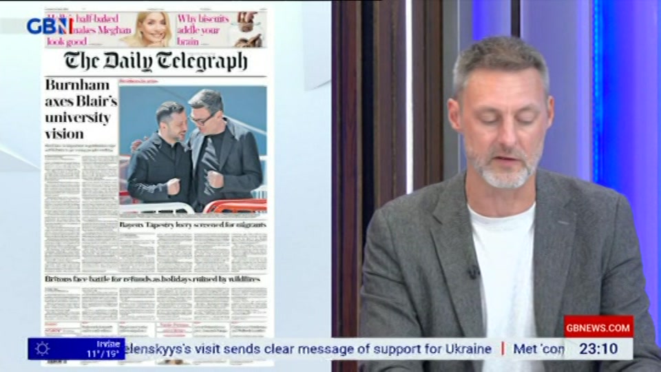 Still from GB News at 10:00