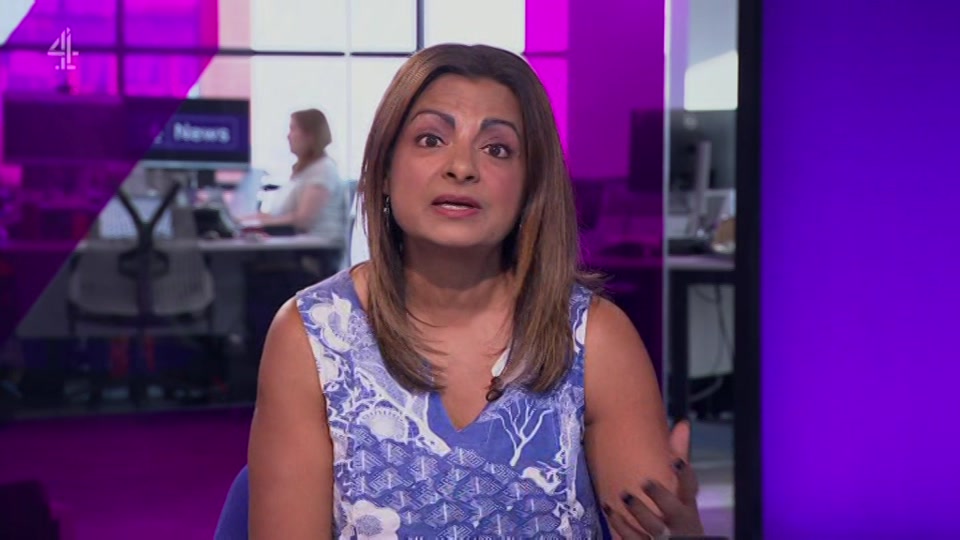 Broadcast still at 16m. Channel 4, Channel 4 News, 13 July 2026.