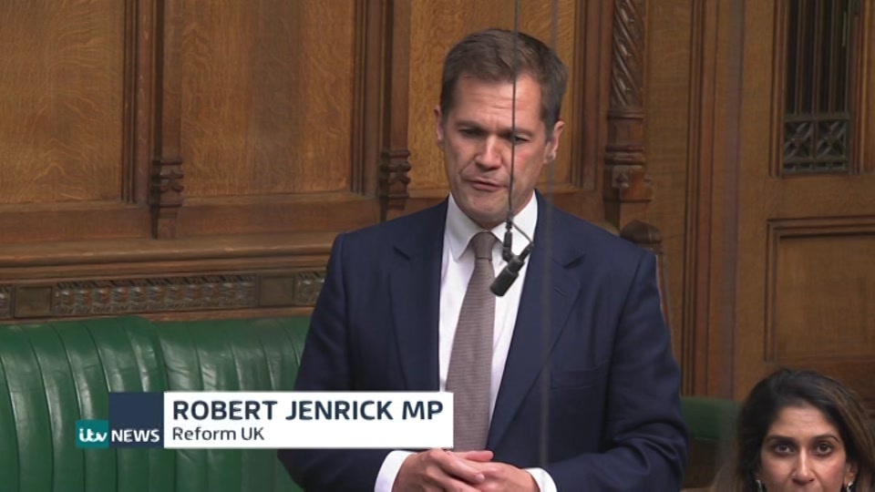 Broadcast still at 6m. ITV1, ITV News at Ten, 13 July 2026.