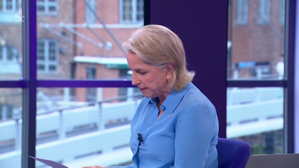 Broadcast still at 28m. Channel 4, Channel 4 News, 29 June 2026.
