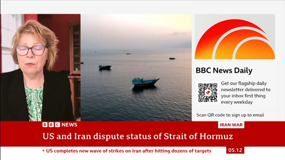 Broadcast still at 12m. BBC NEWS, BBC News, 13 July 2026.