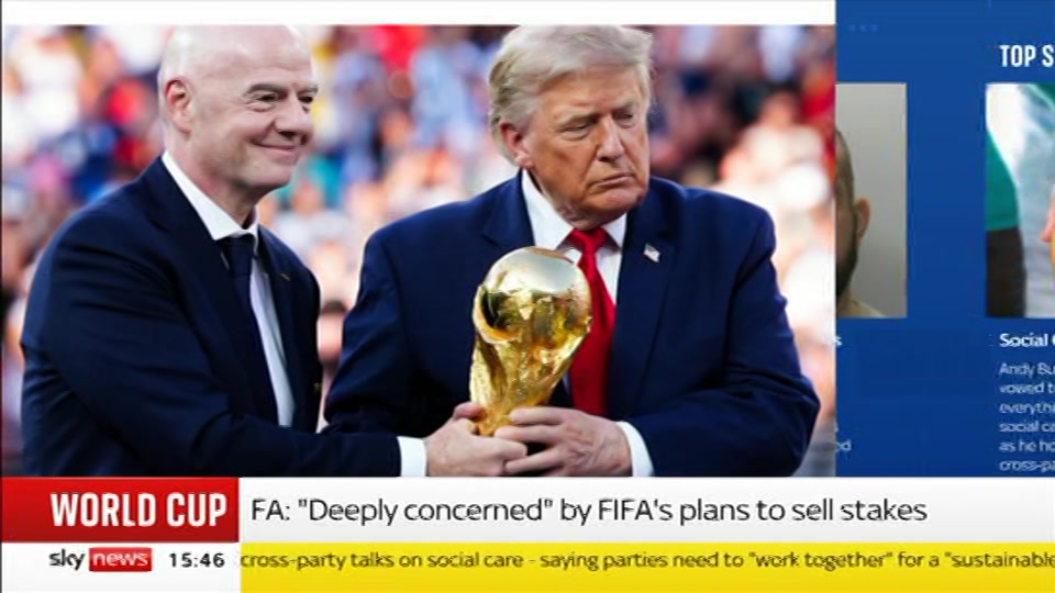 Still from Sky News at 16:00