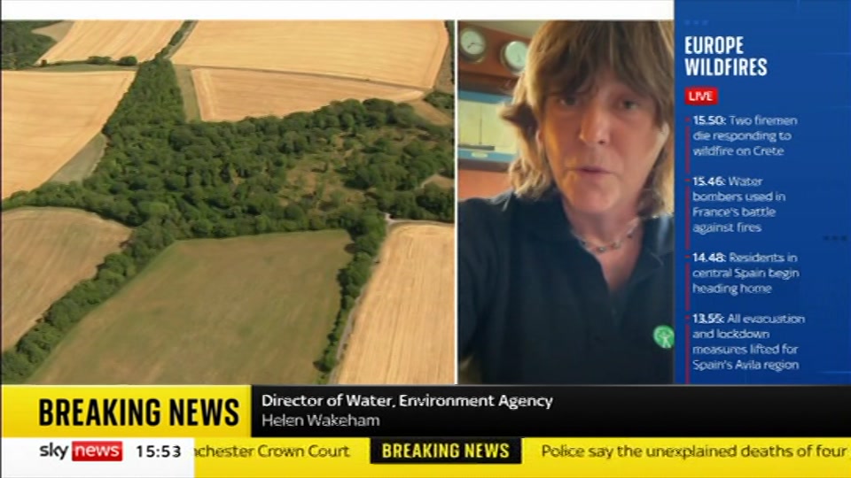 Broadcast still at 23m. Sky News, Sky News Today with Jayne Secker, 30 July 2026.