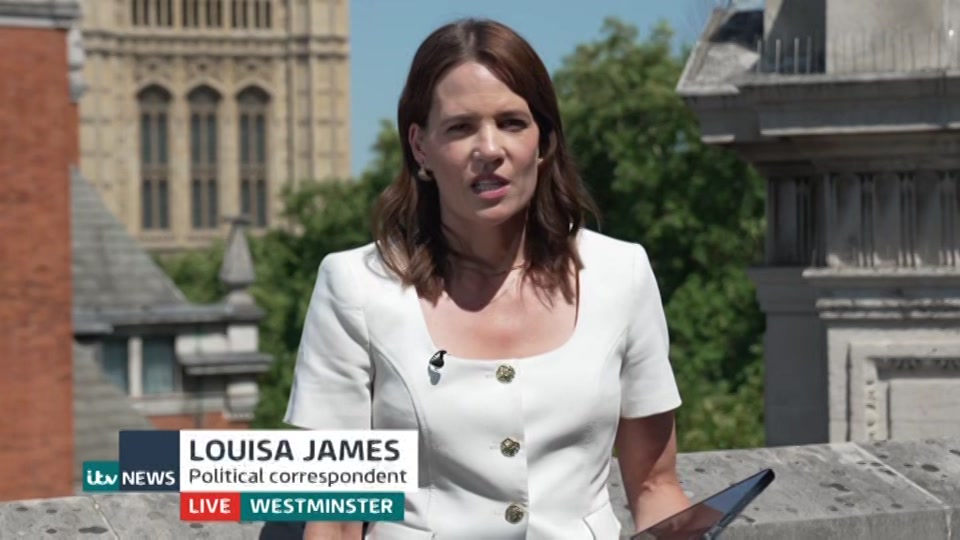 Broadcast still at 3m. ITV1, ITV Lunchtime News, 30 July 2026.