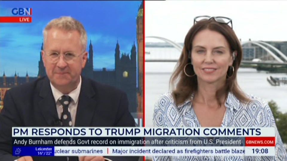 Still from GB News at 8:00