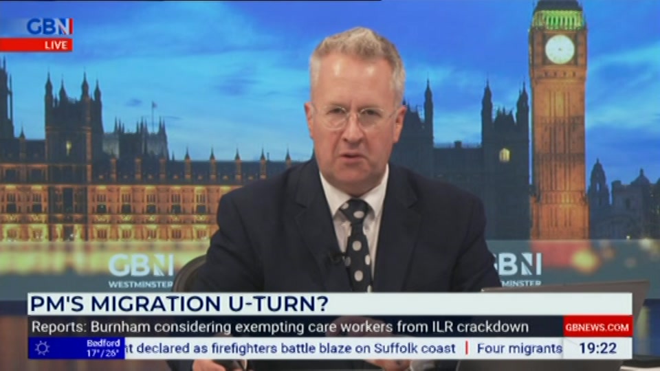 Broadcast still at 22m. GB News, New: GBN Tonight, 30 July 2026.