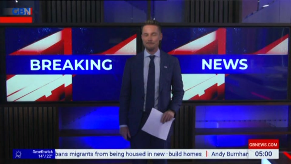 Still from GB News at 1:00