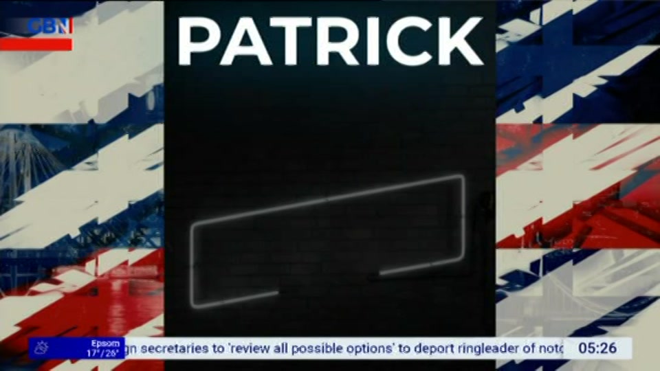 Broadcast still at 27m. GB News, Patrick Christys Tonight Late..., 2 July 2026.