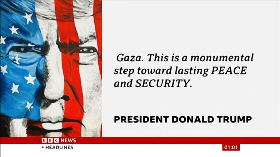 Still from BBC News at 1:00