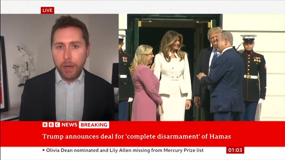 Still from BBC News at 3:00