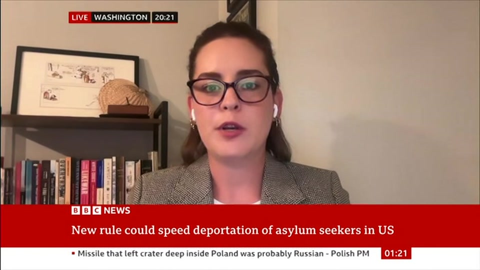 Still from BBC News at 21:00