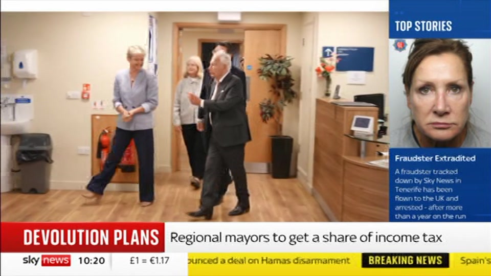 Broadcast still at 20m. Sky News, Sky News Today with Sam Washington, 31 July 2026.