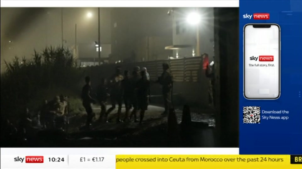 Broadcast still at 24m. Sky News, Sky News Today with Sam Washington, 31 July 2026.