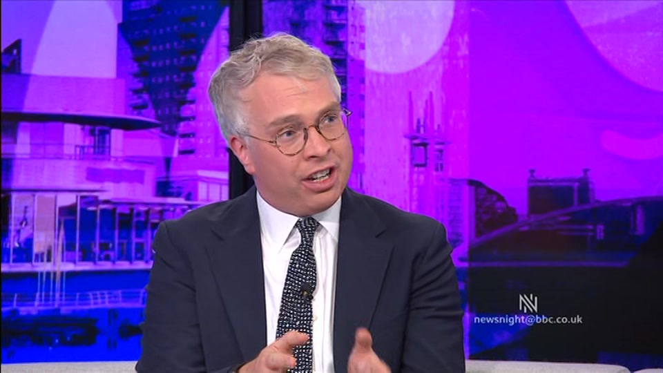 Broadcast still at 13m. BBC TWO, Newsnight, followed by Weather, 31 July 2026.